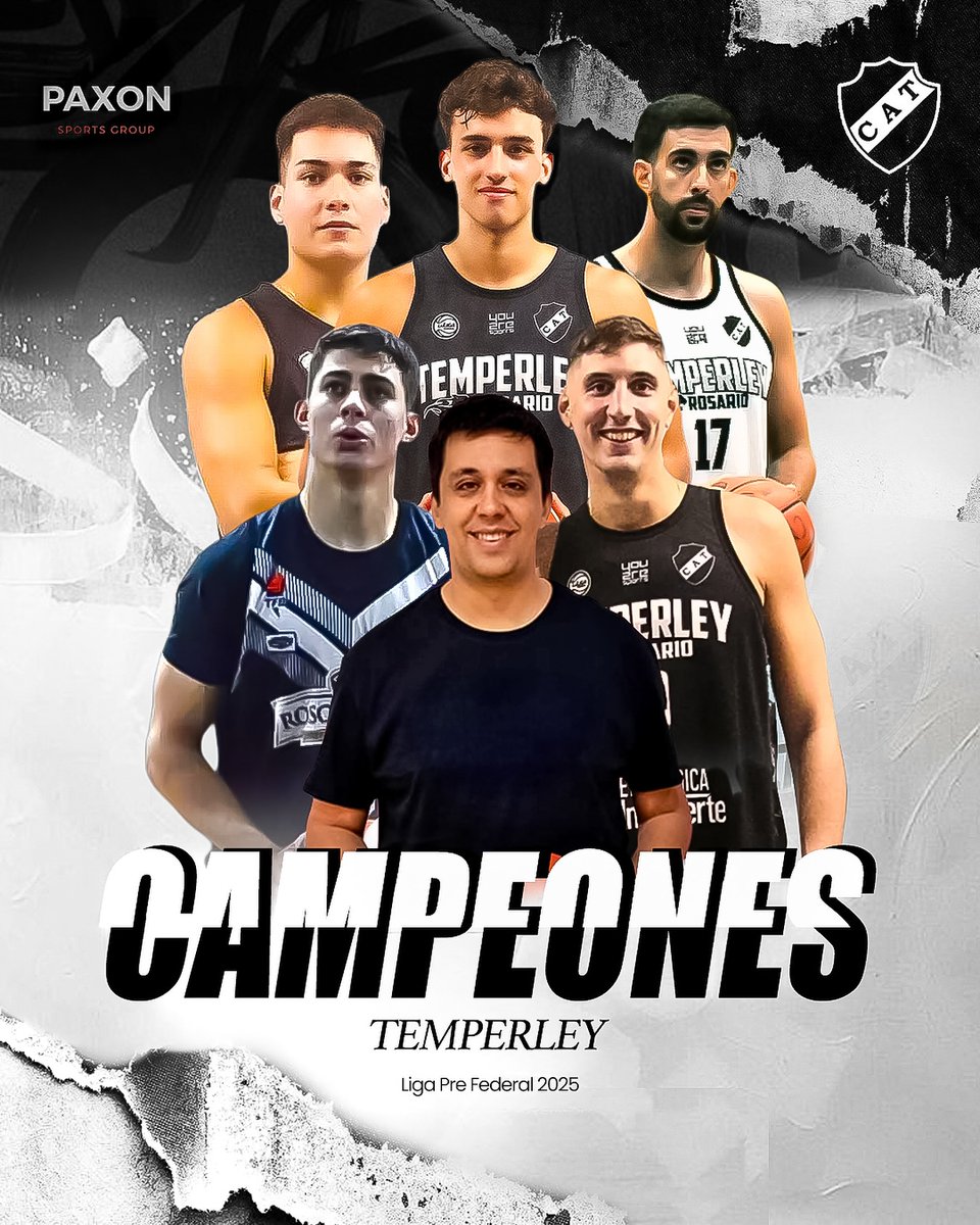 🏆SALUD CAMPEONES

Felicitamos a nuestros representados Octa Parizzia, Mariano Junco, Gastón Fredes, Franco Correa, <a href="/Goyotraglia13/">Goyo Traglia</a> y Nico Boixader tras consagrarse campeón de la SuperLiga de Rosario Pre federal 2025

🙌🏻Felicitamos al Temperley Rosario por la impecable campaña