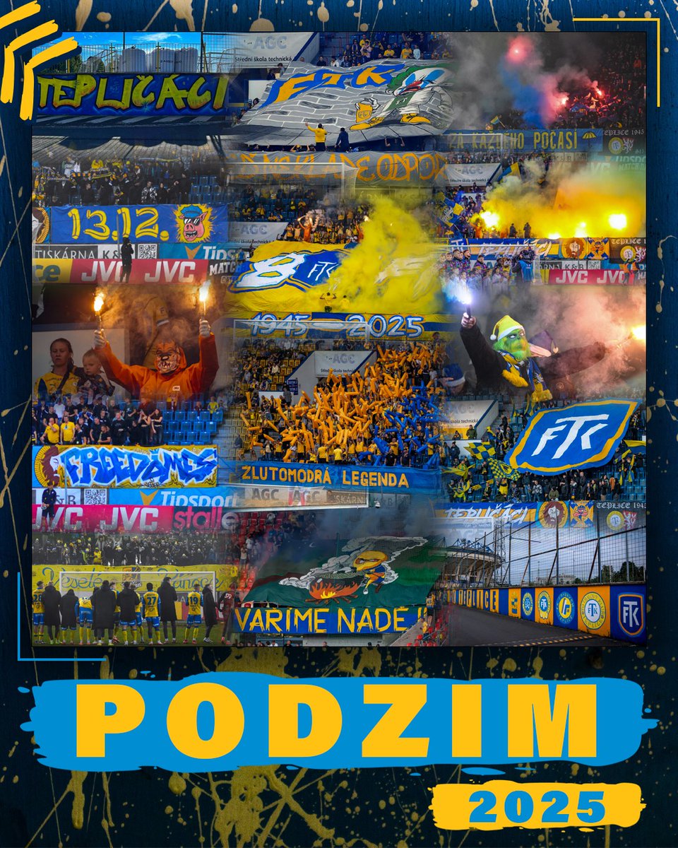 PŮLKA SEZONY ZA NÁMI!
Za poslední měsíce se toho na teplických tribunách hodně událo.
Díky všem, kteří chodí v Teplicích na fotbal a drží s námi. Bez vás by dnešní podoba teplických tribun neexistovala!

Společně za Teplice! 

facebook.com/share/p/1A6EHs…