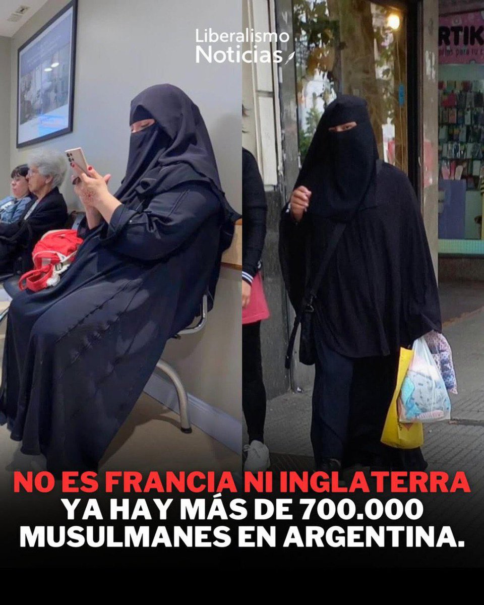 peladodelatv's tweet image. 🚨URGENTE - MÁXIMA DIFUSIÓN 

📈 HAY ENTRE 500.000 y 1.000.000 DE MUSULMANES EN EL PAÍS 

👉🏻 LA INVASIÓN SILENCIOSA

🚨 NO ES FRANCIA NI INGLATERRA, ES ARGENTINA 🇦🇷🇦🇷