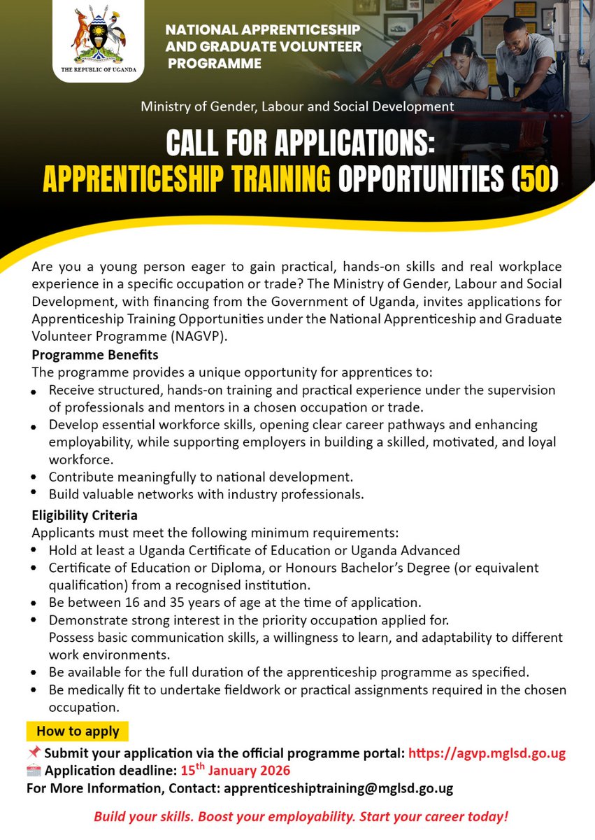 Ministry of Gender, Labour and Social Development tweet media