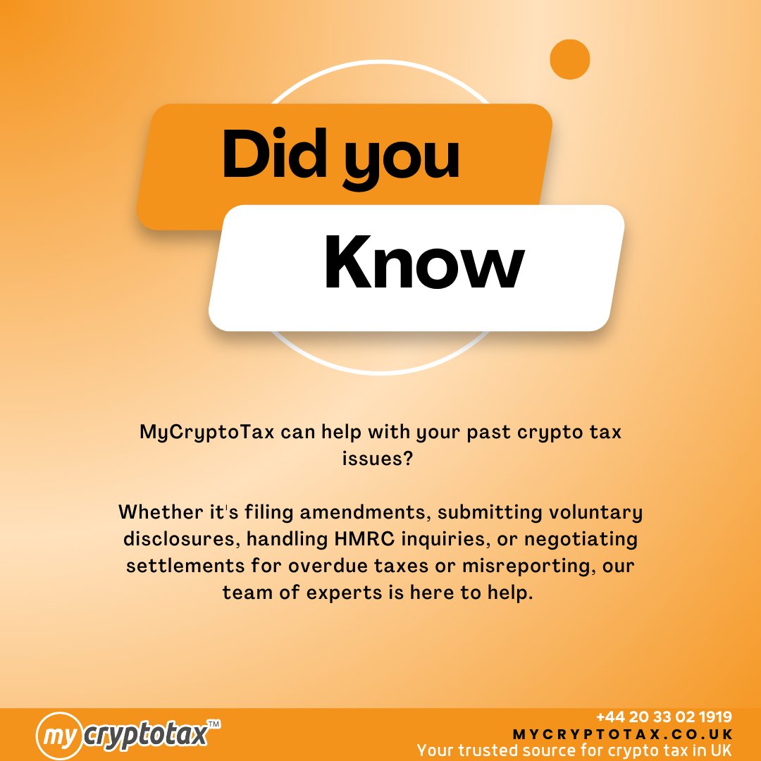 MyCryptoTax | UK Crypto Accountant andTax Advisors (@mycryptotaxuk) / Posts  / X