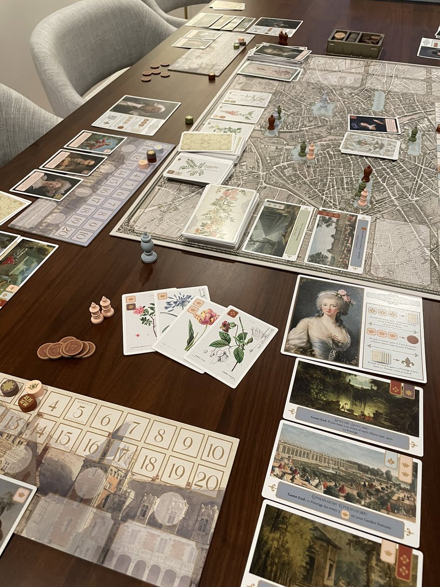 alyssaleann's tweet image. Who wants to come over and play a board game where you compete to design your chateau and attract visitors to your garden parties??