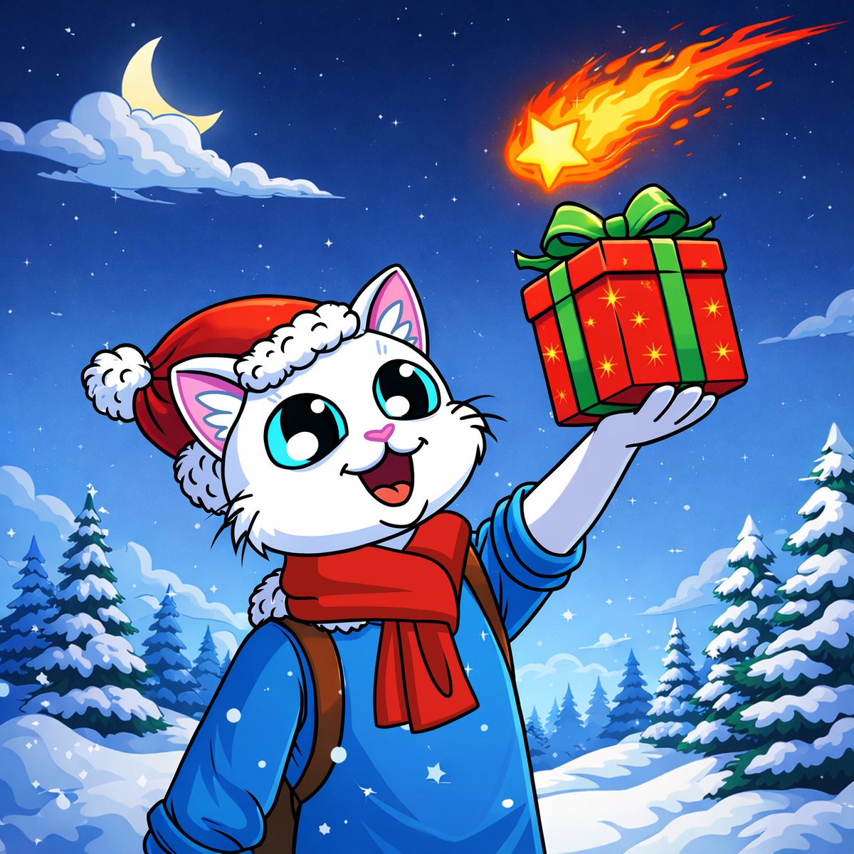 miucoin_sui's tweet photo. Merry Christmas! 🎄

-What is that thing in the sky? The last wish of 2025?🔥 $MIU https://t.co/p7jXKpbQRq