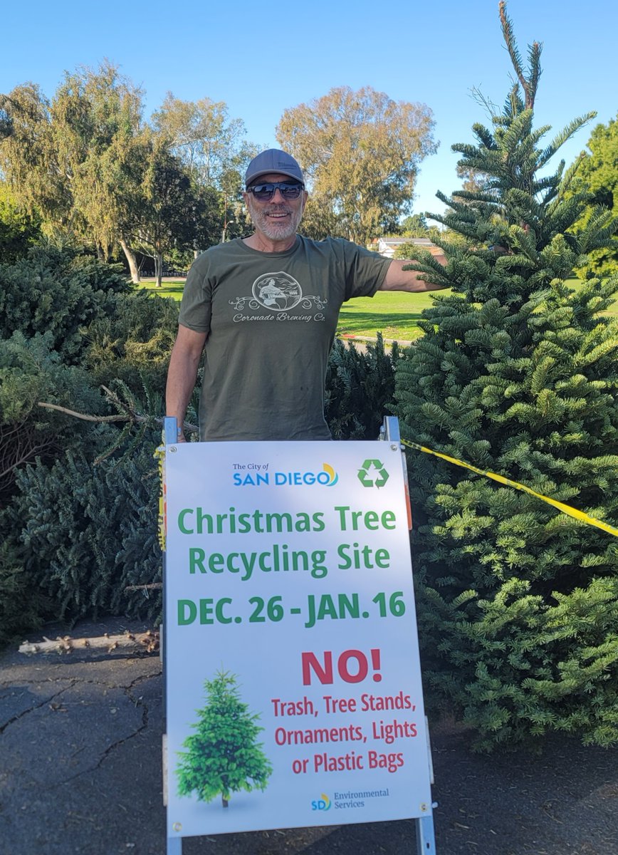 When you're ready the city has 16 locations to drop off your Christmas Tree for recycling. Check the link for the one nearest you.
sandiego.gov/environmental-…
<a href="/KimoJensen/">Kimo Jensen</a>