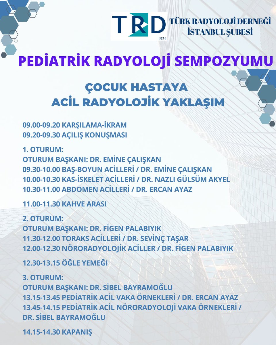 trdistanbul's tweet photo. “Pediatrik Radyoloji Sempozyumu” 11 Ocak 2026 Pazar günü, Sağlık Bilimleri Üniversitesi Hamidiye Tıp Fakültesi Amfisi Üsküdar İstanbul’da gerçekleşecektir. 
 
#trdistanbul #trdistanbulşube #türkradyolojiderneği #turkrad https://t.co/DYCYNg6rcw