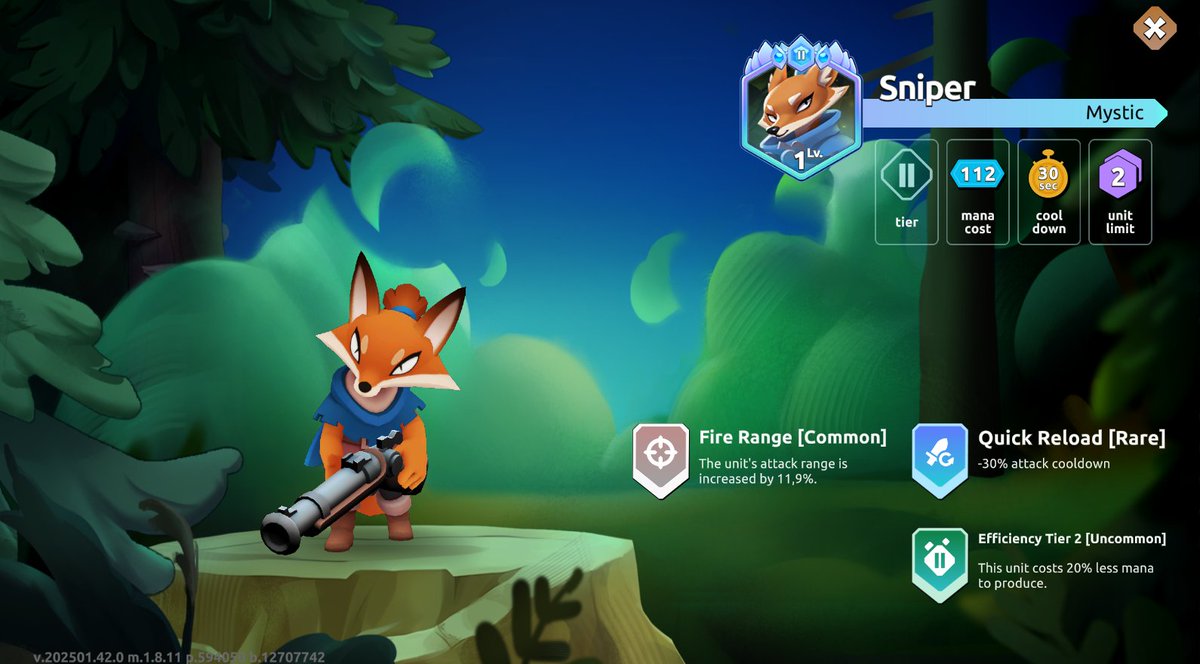 And these are the PvE rewards from <a href="/playwildforest/">Wild Forest</a> , I got this in wave 27 of extreme mode. A few days ago I got a Pyromancer with a rare shield and fire range in wave 25 of the same mode. There's still a lot more to come in Q1 of 2026. 👀