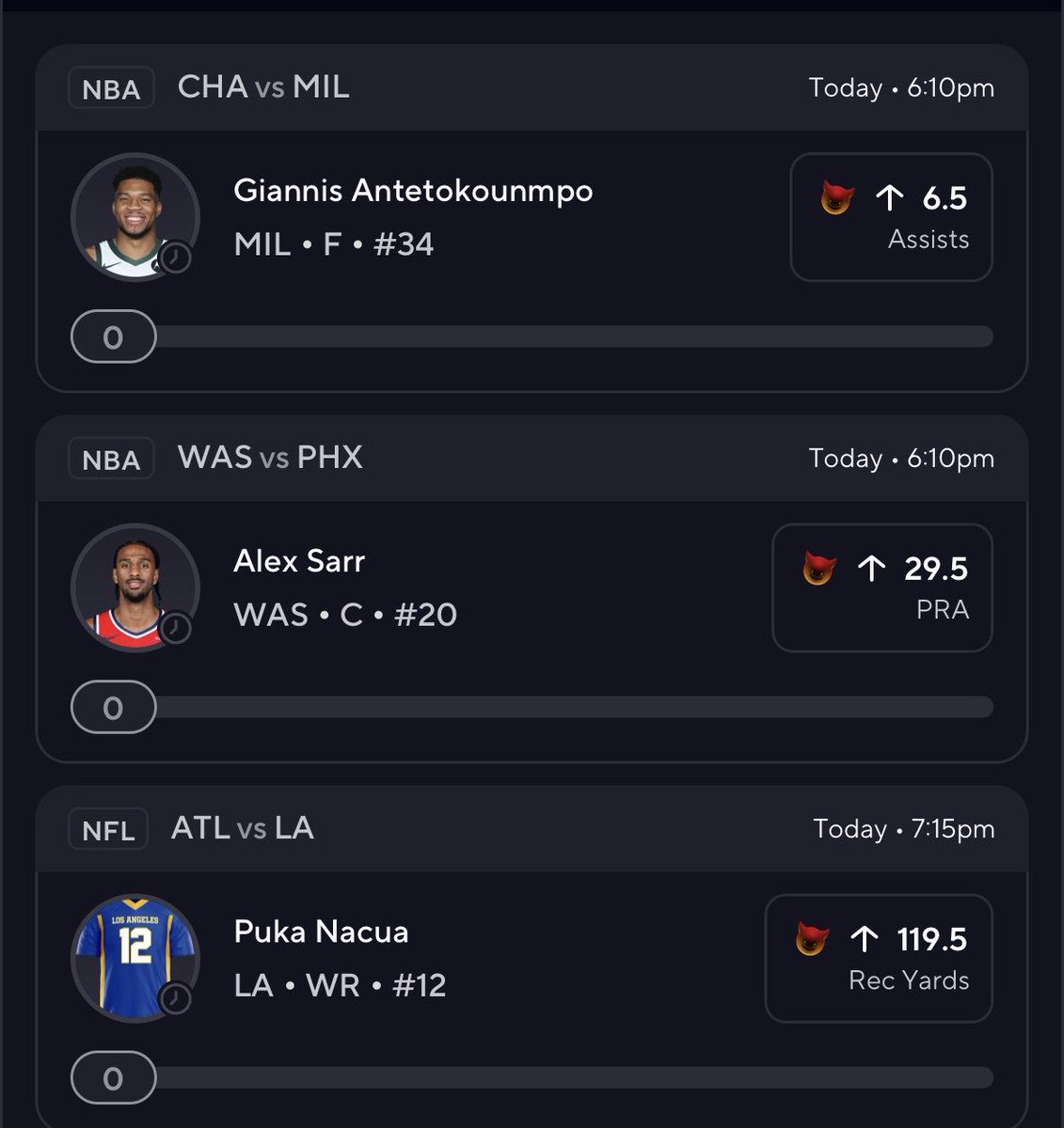 HeadcaseBets's tweet image. These are my FAVORITE lotto props for today! 😈

Giving someone $50 if this sweeps! 🤝 Must:
- like/RT
- drop your $ in the comments