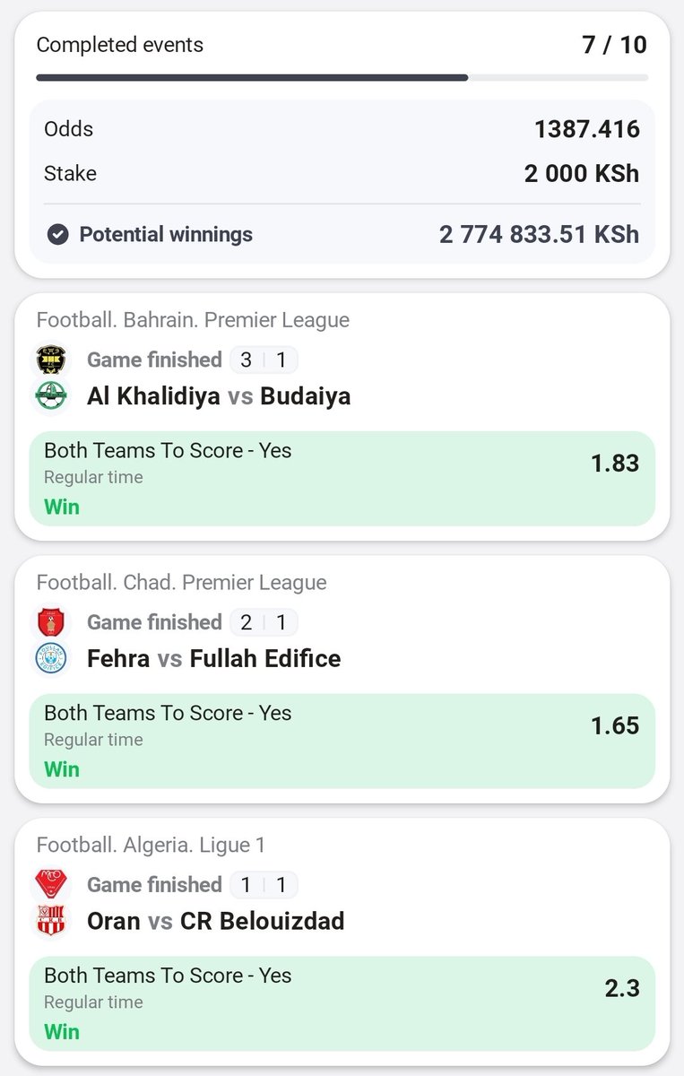 3 more. If it wins I will give away 700K to my loyals.