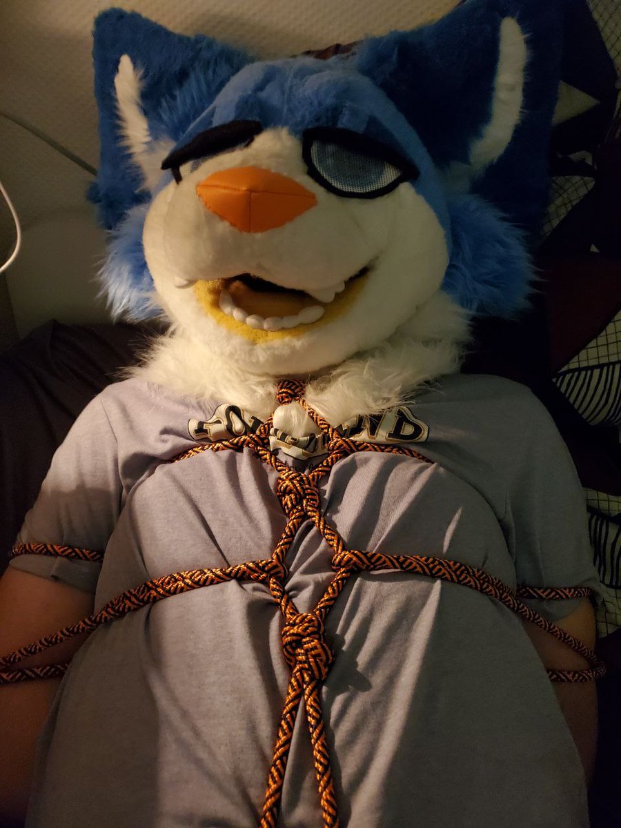 kuroGraw's tweet photo. 🪢...
#shibari #fursuitshibari #fursuit https://t.co/YPwDiwKhMo