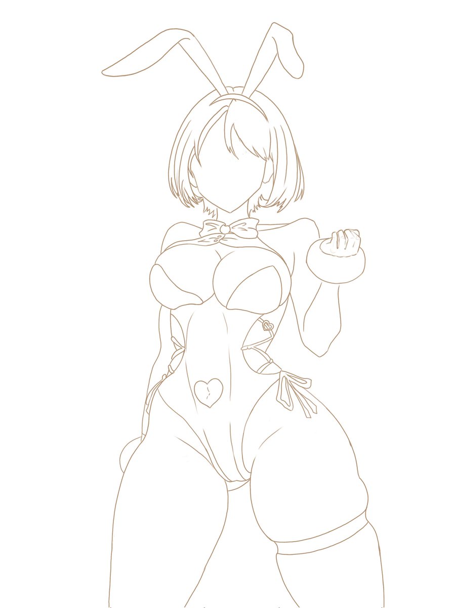 sketch + line 
a little slutty and piquant bunny (・・;)))
#art #artmoots #ARTMS