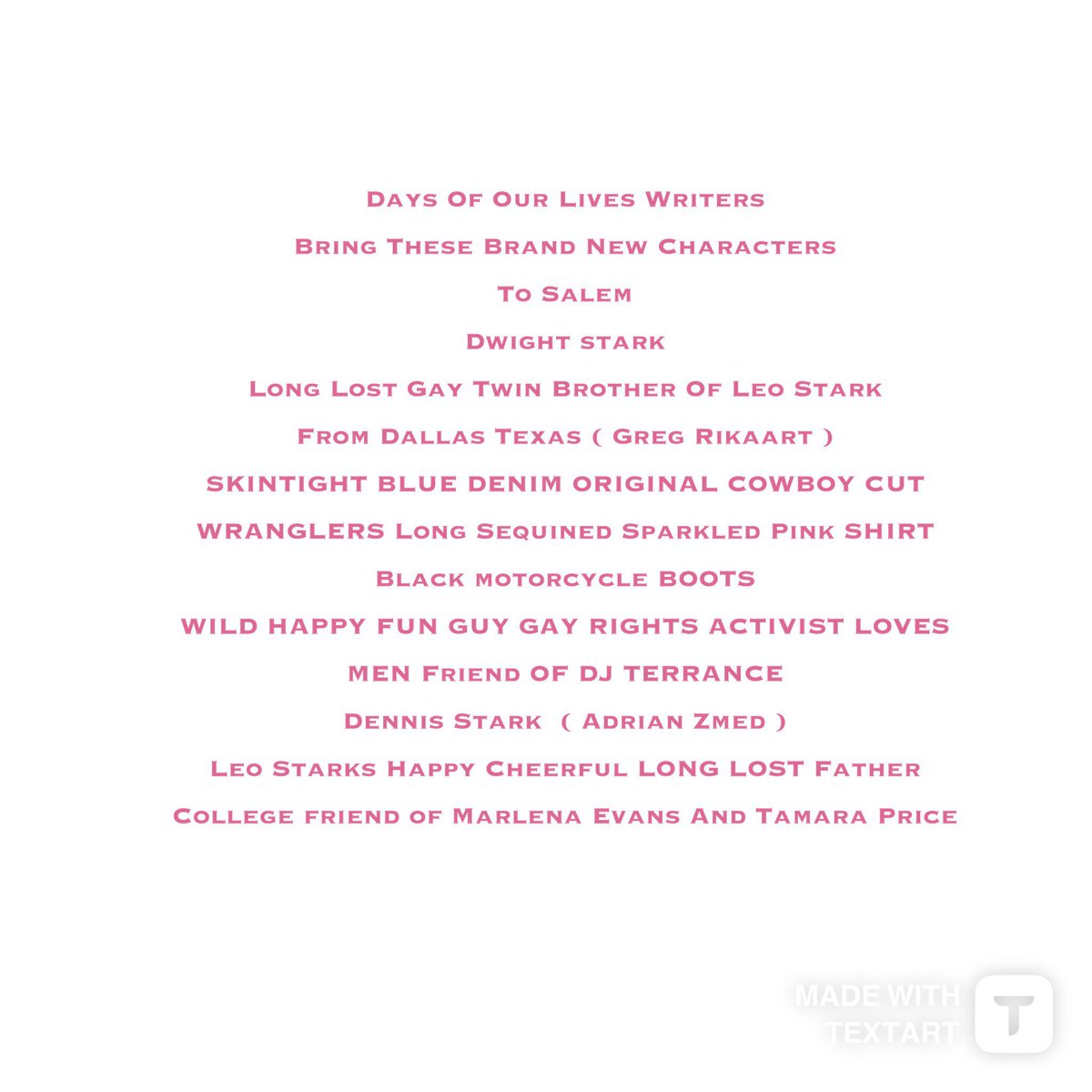 DwightS37243's tweet image. Hey @DaysPeacock Producers And Writers 

Brand New Characters Hopeful  Returns And Three Future New Storyline Arcs For #SpringSummer2026 #WillHorton #DJTerrance #SteveOlson #TamaraPrice #Days #DOOL ⏳⌛️🙏😃😎⭐️⭐️⭐️