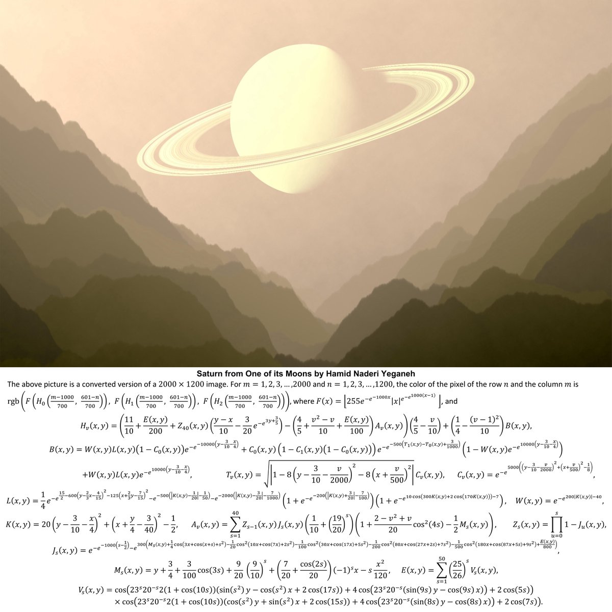 iAstroFaisal's tweet image. قسم بالله فنان 

كل الرسمات هذي مرسومة بمعادلات رياضية فقط، بدون تدخل للقلم أو الفرشاة