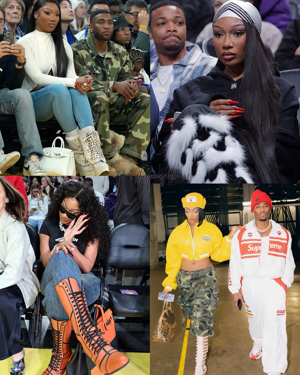 Megan serving looks at Klay’s game💕