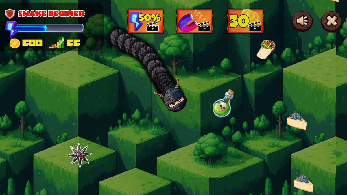 SVGame5's tweet photo. A fresh take on the classic snake game, built with charming voxel visuals. Eat, grow, and survive as the world expands around you. Google play.
#gamedev #indiedev #madewithconstruct #indiegame #snake https://t.co/WI4eW7xxPz