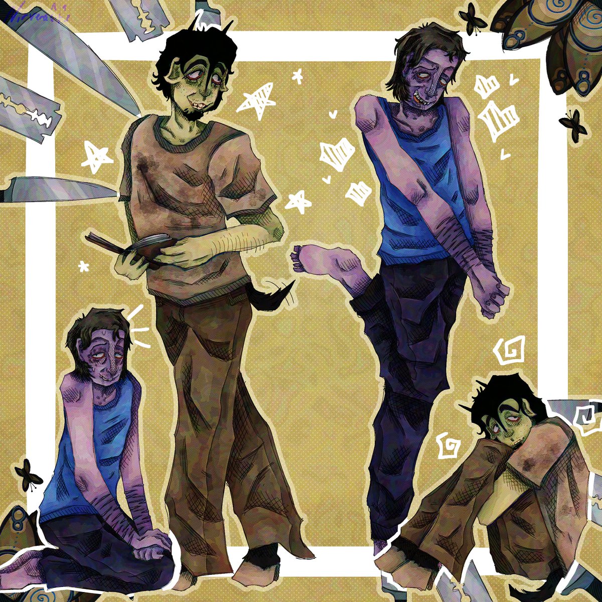 Nirven_eyelukr's tweet photo. Drew the new guys #ninah #noimnotahuman https://t.co/yiRJlwacq1