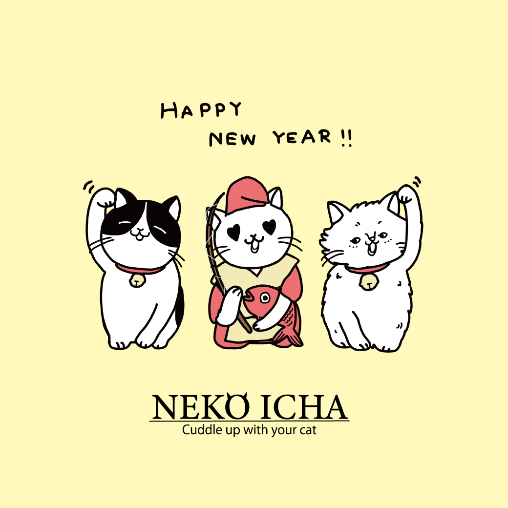 HAPPY NEW YEAR !! 🎉 すべてのねこさんと、みなさんに 今年もたくさん