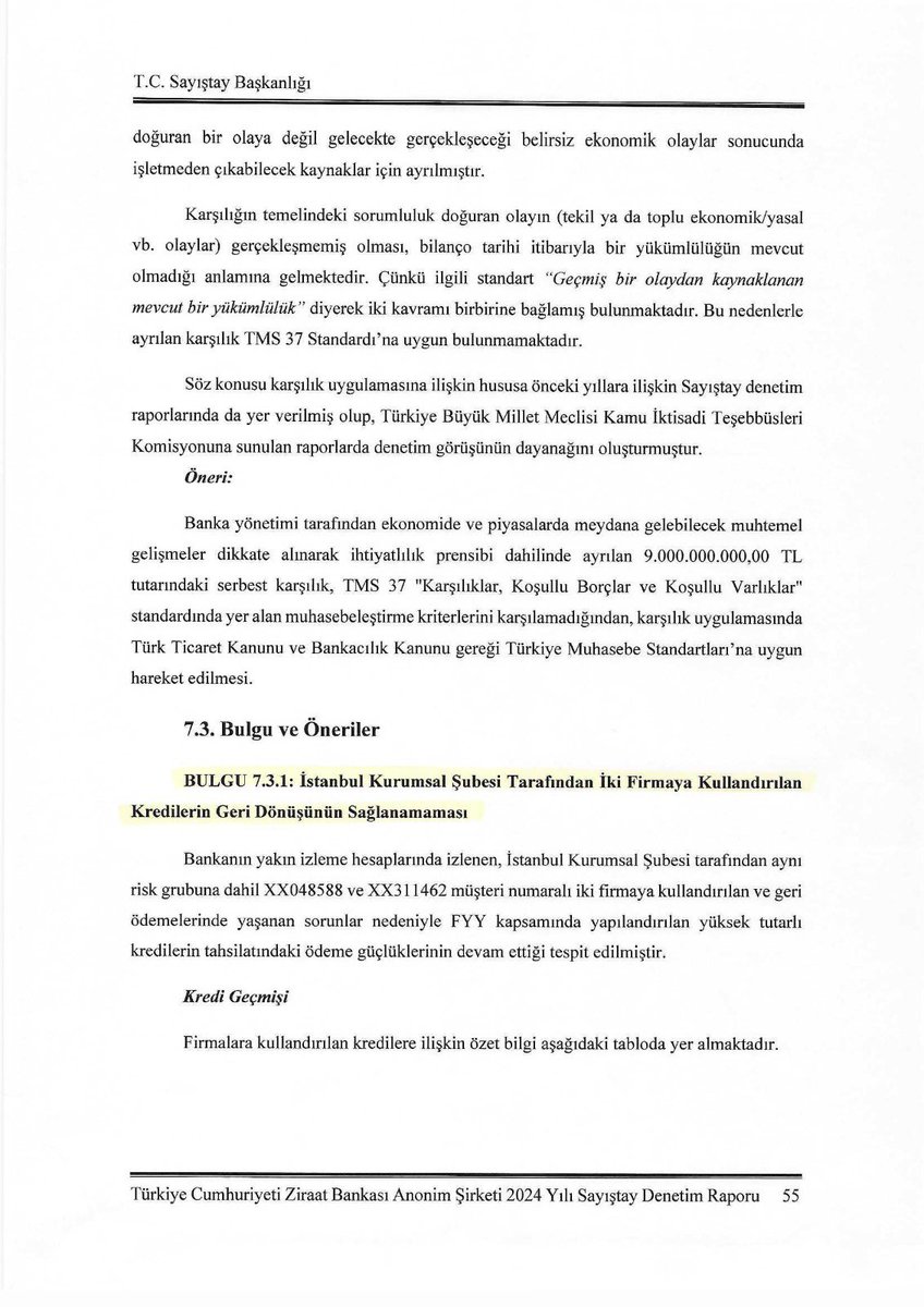 yavuzyilmazd's tweet image. Sayıştay Raporuna göre, 

31 Aralık 2024 itibariyle kredi borcu: 33.910.995.814 TL 

Aynı tarihte dolar kuru: 35,28

Bu durumda 31 Aralık 2024 itibariyle kredi borcu: 961.196.026 Dolar

Belgelerin devamı⬇️