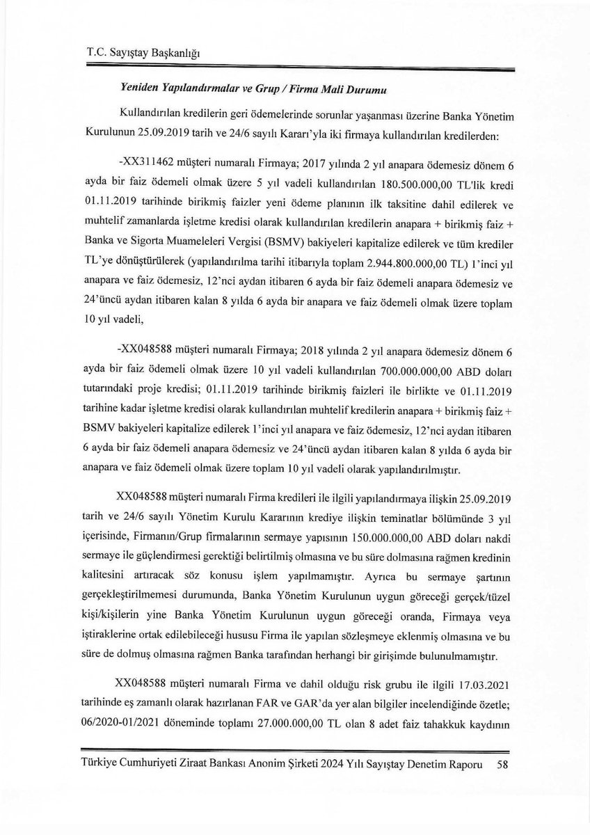 yavuzyilmazd's tweet image. Sayıştay Raporuna göre, 

31 Aralık 2024 itibariyle kredi borcu: 33.910.995.814 TL 

Aynı tarihte dolar kuru: 35,28

Bu durumda 31 Aralık 2024 itibariyle kredi borcu: 961.196.026 Dolar

Belgelerin devamı⬇️