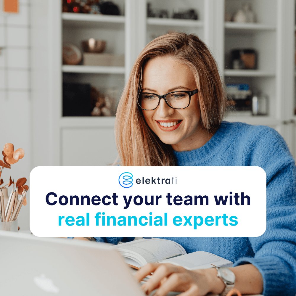 ElektraFi connects your employees with 𝗖𝗲𝗿𝘁𝗶𝗳𝗶𝗲𝗱 𝗙𝗶𝗻𝗮𝗻𝗰𝗶𝗮𝗹 𝗣𝗹𝗮𝗻𝗻𝗲𝗿𝘀 who provide impartial, professional advice, helping reduce stress and support smarter decisions.

Learn more here 👉 dub.sh/3ZwTQT4