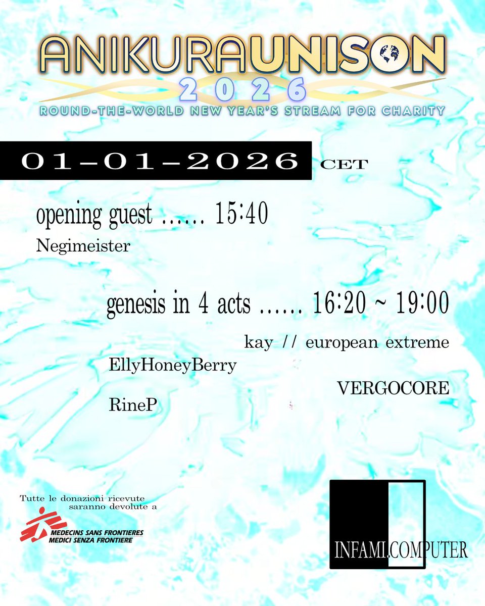 non mancate il segmento di INFAMI COMPUTER per #aniunison fra un paio di giorni!