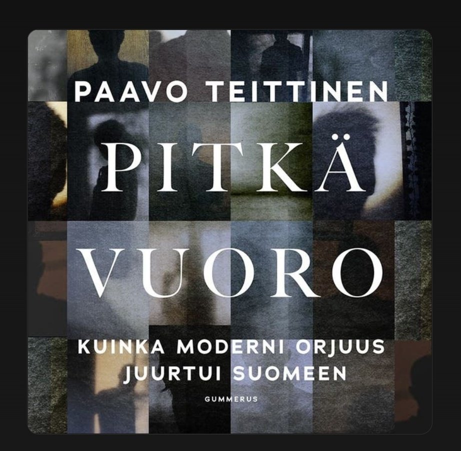 En ole hetkeen lukenut näin silmiäavaavaa teosta, aivan uskomattoman käsittämätön kuvaus modernista orjuudesta Suomessa. Viranomaiset, ammattiliitot ja työnantajaliitot ihmeissään ja voimattomia (uskoo ken tahtoo). Riistämällä miljonääriksi näköjään toimii, helposti. 5/5
