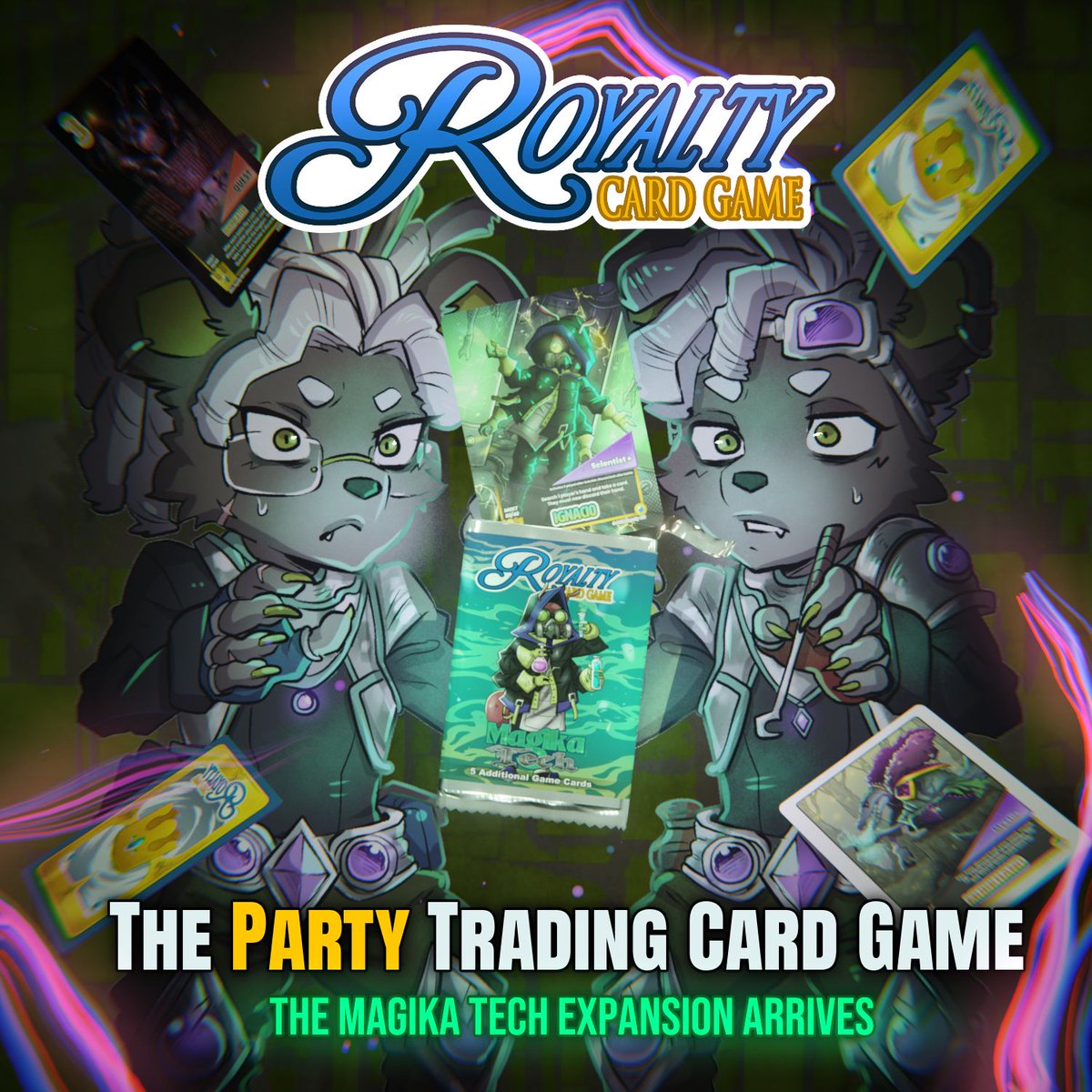 Meet our newest quests, roles and characters in the Magika Tech expansion! Will you use your wits and play Ignacio the Scientist card or perhaps take a chance and play Murkhand the Mystic card?

playroyaltycg.com