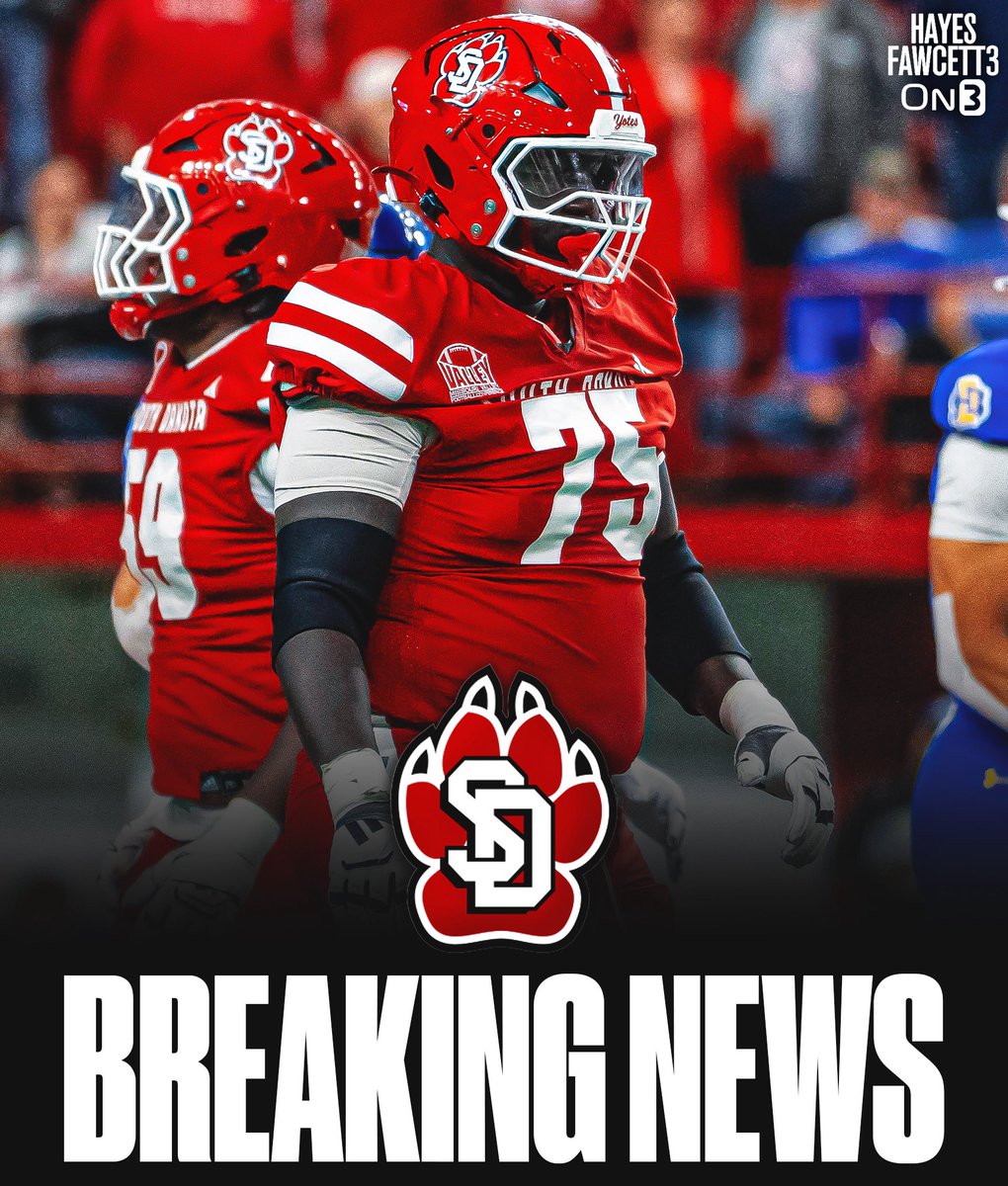 South Dakota OL Jacob Arop is entering the <a href="/TransferPortal/">Transfer Portal</a>, @On3Sports has learned

The 6’6 300 OL played in 11 games this season, totaling 502 snaps

He’ll have 3 years of eligibility left 

on3.com/transfer-porta…