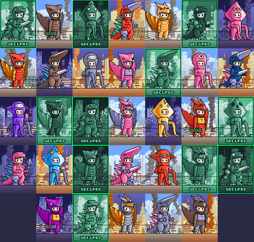 📢 Kaijutachi Staus Update:

11 collected 
22 left ✨

Collection fully closes in ~21 hours 🔥
Get yours soon！！

Recently joined us:
<a href="/ghostcam0625/">ghostcam</a> (King Gigasaurus)
<a href="/mmartens003/">Matt Martens</a>  (Ika Ikagon)
♡