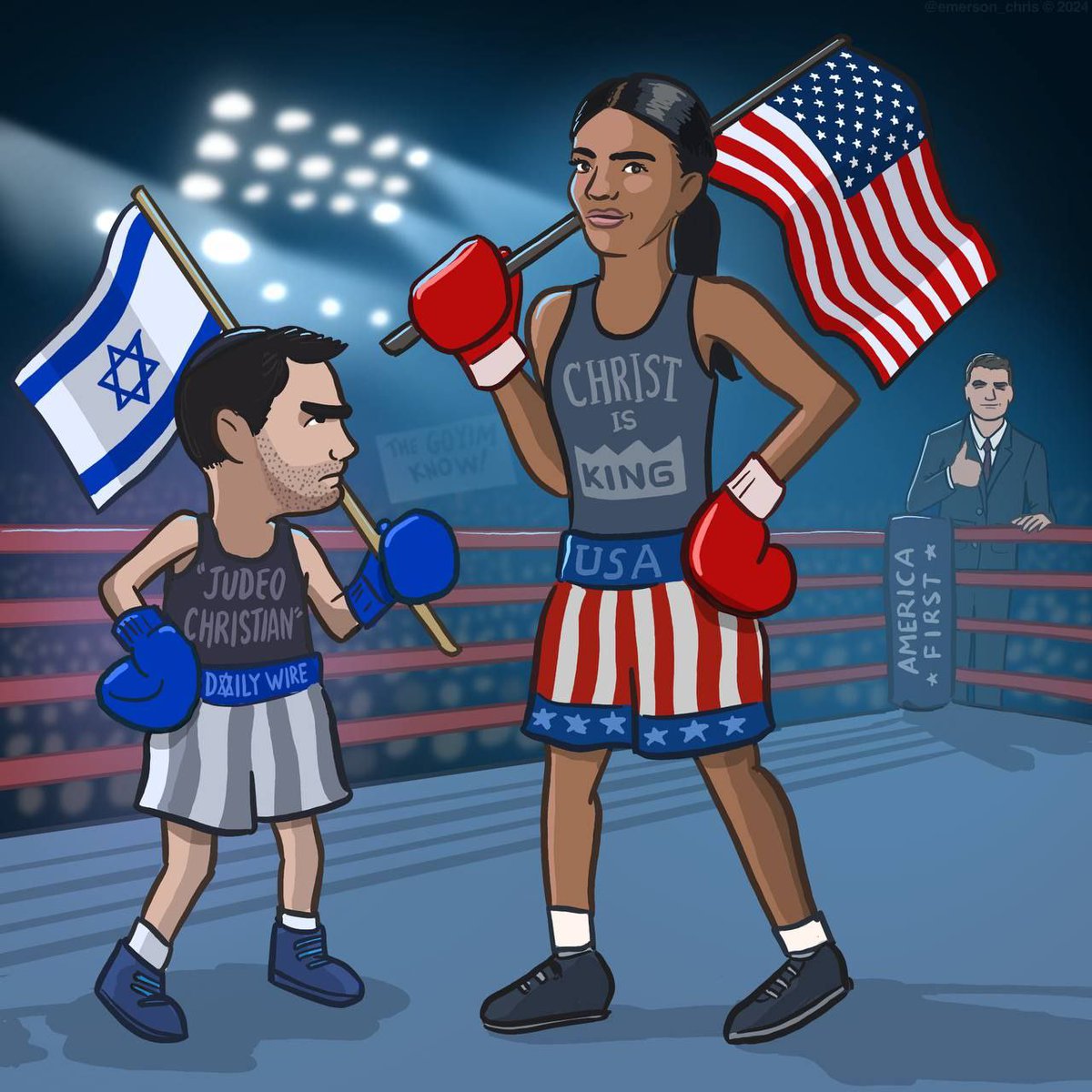 This cracks me up because you always hear normie cons say, Democrats are the real racists.  They don't let black people have a mind of their own."   Black person has a mind of her own and dailywire fires her and zionist conservatives disavow her and try and cancel her. 😂

Did