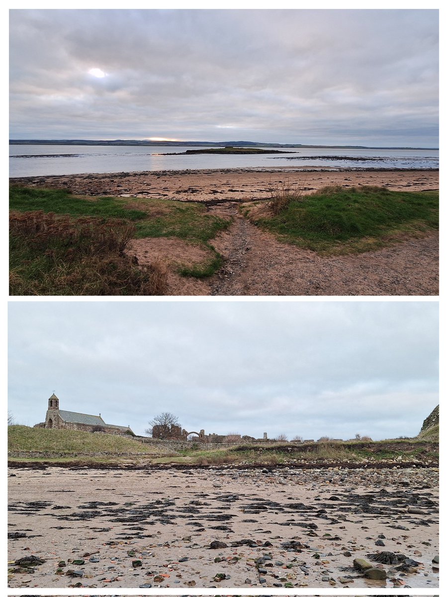 helendrinkstea's tweet image. Evening all. A peaceful Christmas afternoon on Lindisfarne for #SmallBeautiesHour #BecauseofClem #ThreadofGold