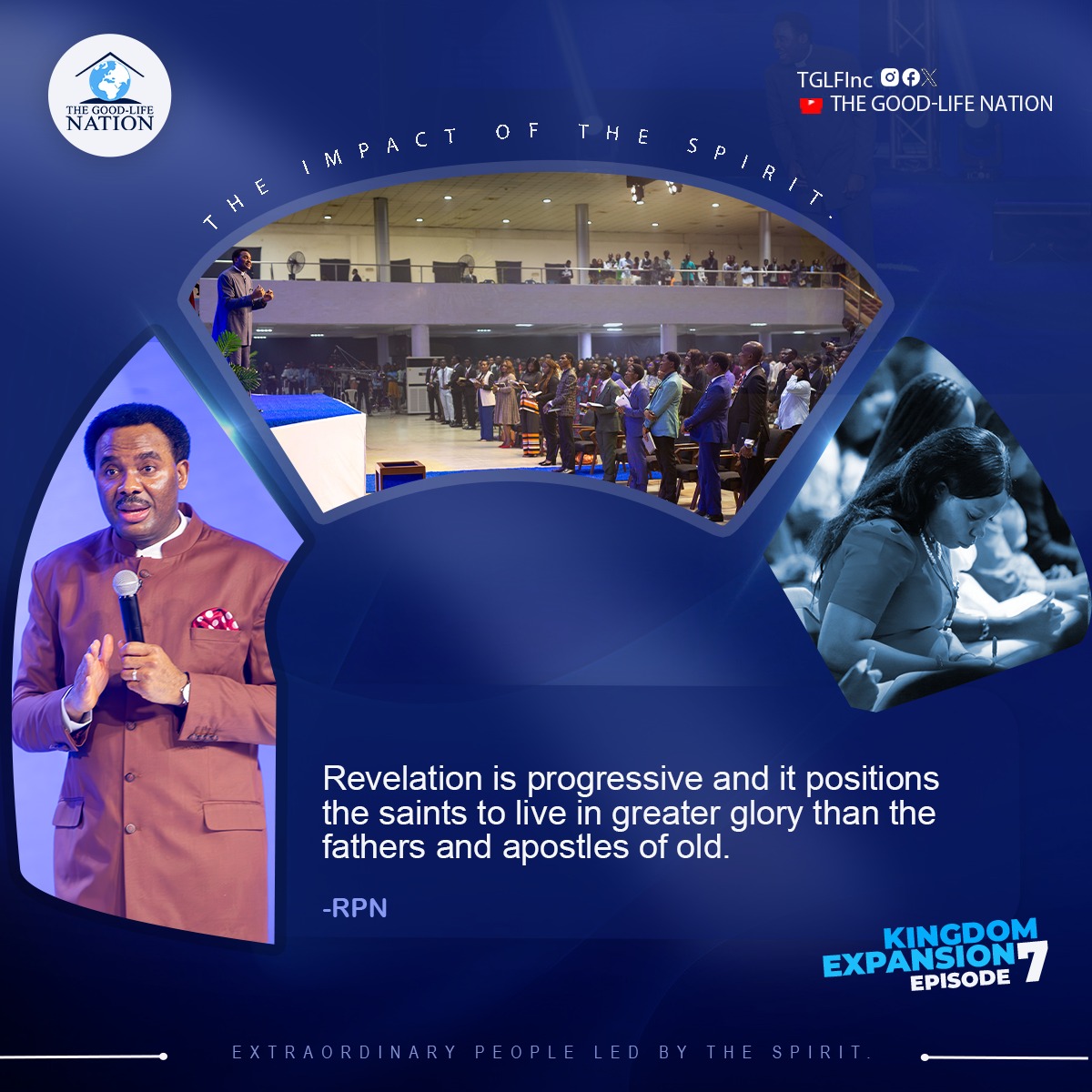 Revelation is progressive and it positions the saints to live in greater glory than the fathers and apostles of old. -RPN 

#RPN 
#KingdomExpansion7