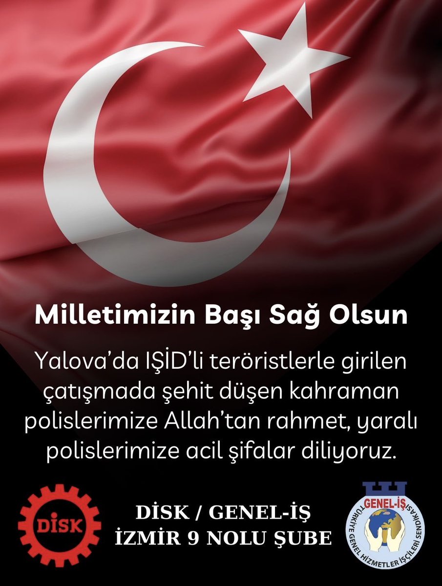 DİSK/Genel-İş İzmir 9 Nolu Şube (@diskgenelis9) on Twitter photo 