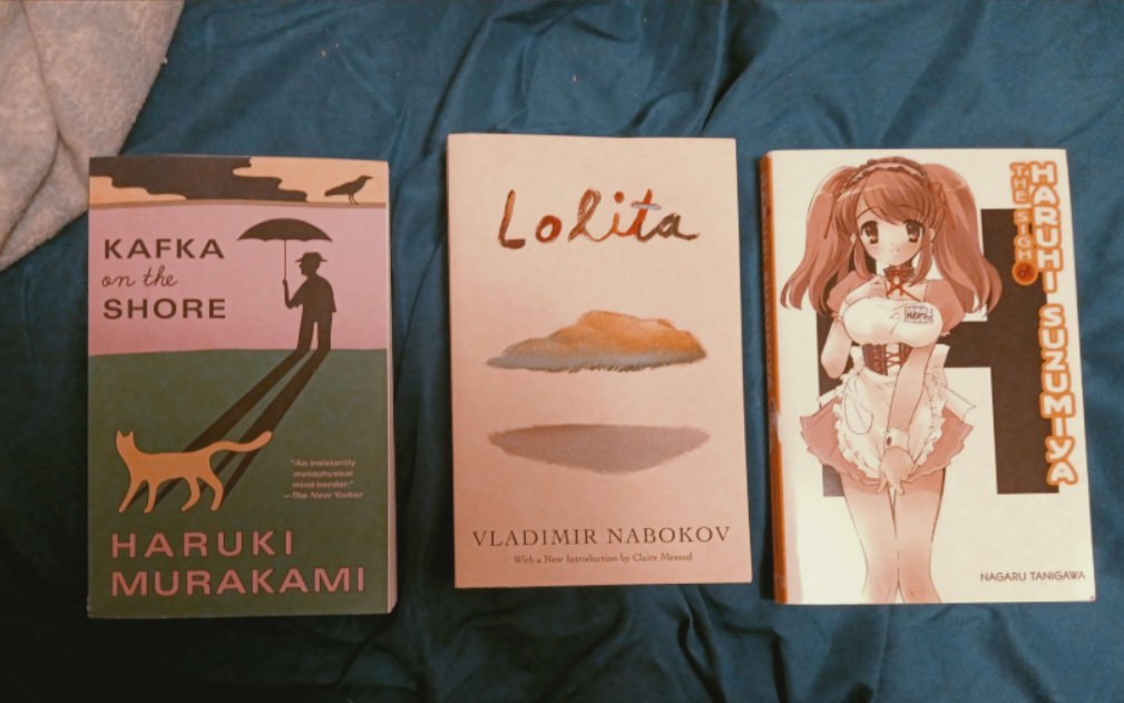 surrogatelovers's tweet image. staring the b&amp;amp;n clerk dead in the eyes as she checks out the sigh of haruhi suzumiya