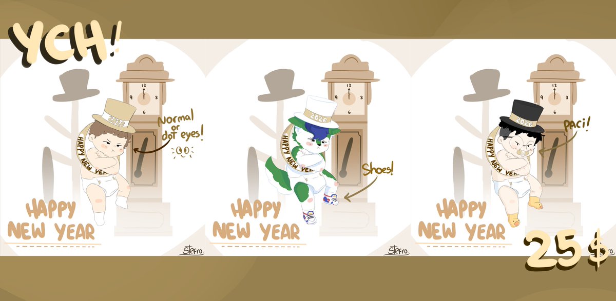 Hiii! Im selling this ych for only 25$ and will be send today or tomorrow! Write me a DM if you want to take a slot :D