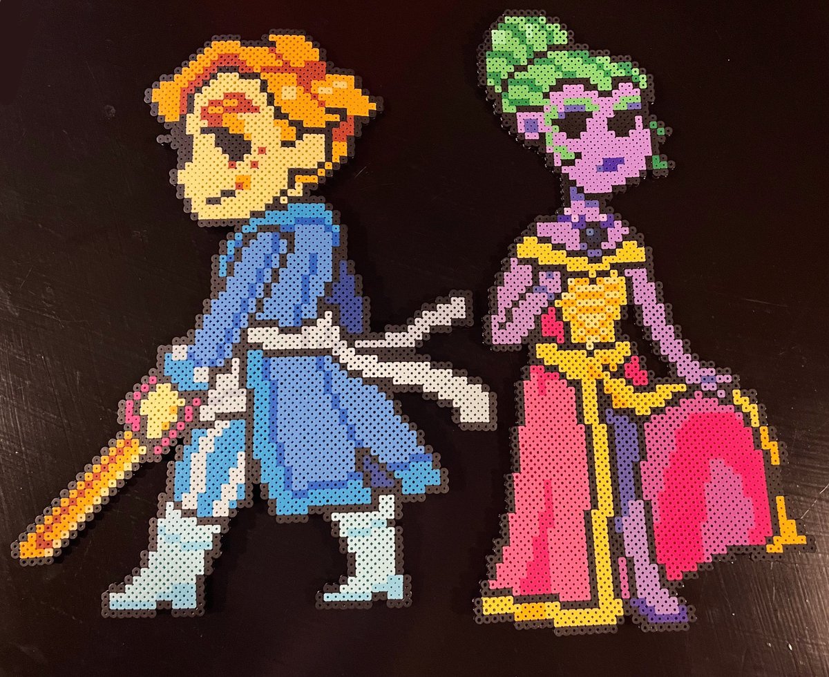 FanaticofBeads's tweet photo. Here’s my gift to @LionsKeep as part of the D20 Gift Exchange!
Since they’re a fan of ACOC, I made a Plumbeline Uvano to go with Annabelle Cheddar for them
Based on pixel art by @devildaisies
#ACoC #Dimension20 https://t.co/edtKqRlmcw
