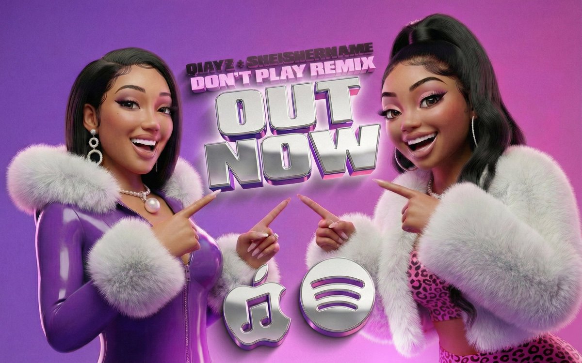 sheishername's tweet photo. Qiayz, SheIsHerName "Don't Play Remix" out now everywhere! 

Apple: https://t.co/OzvIY17MFq

Spotify: https://t.co/p62skoNy9F https://t.co/552nNMKCsY