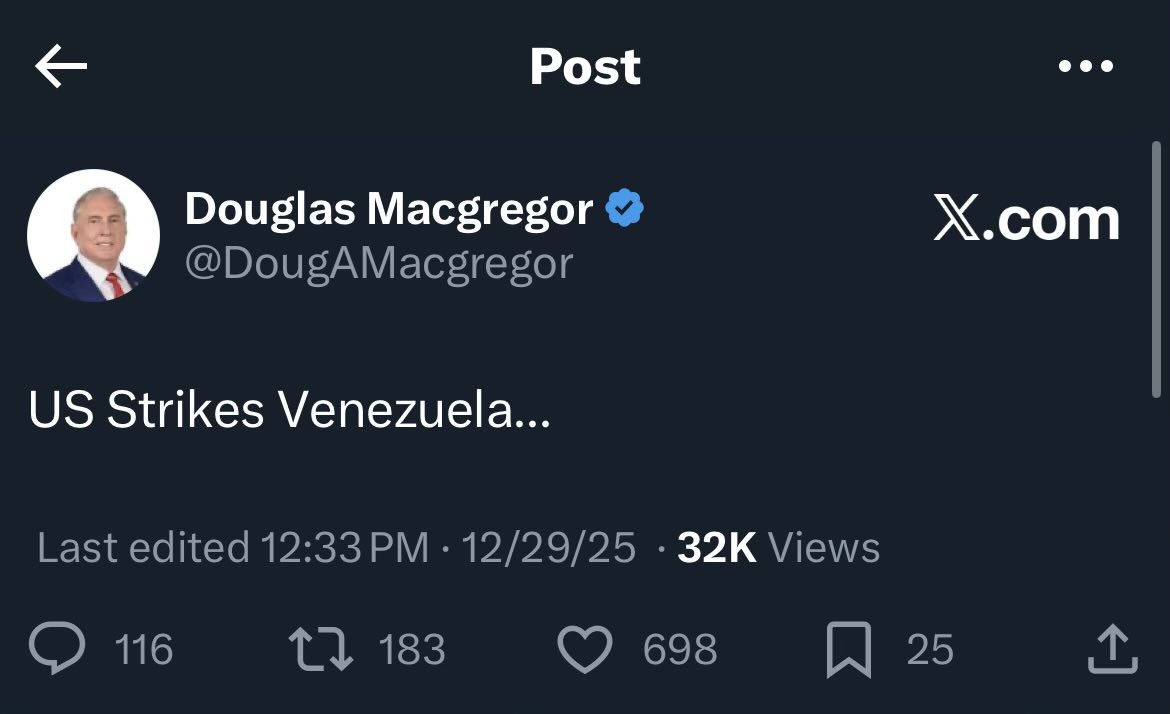 The US just attacked Venezuela…
The Venezuelan black swan, perhaps?
Look at the oil pump jacks in the background. Venezuela is dripping in oil.
10/30➡️DEC-ember/30
#MRPOOL Knows!