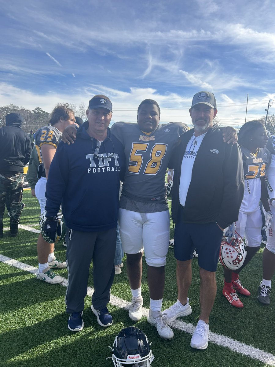 TiftFootball's tweet image. 💙🏈 Blue Devil Nation 🏈💙

One of our own, Arman Carter, represented Tift County today in the 2025 GACA All-Star Sophomore Football Game!

Arman, congratulations on being selected and for going out and exemplifying exactly what it means to #BeElite and be a part of Blue Devil…