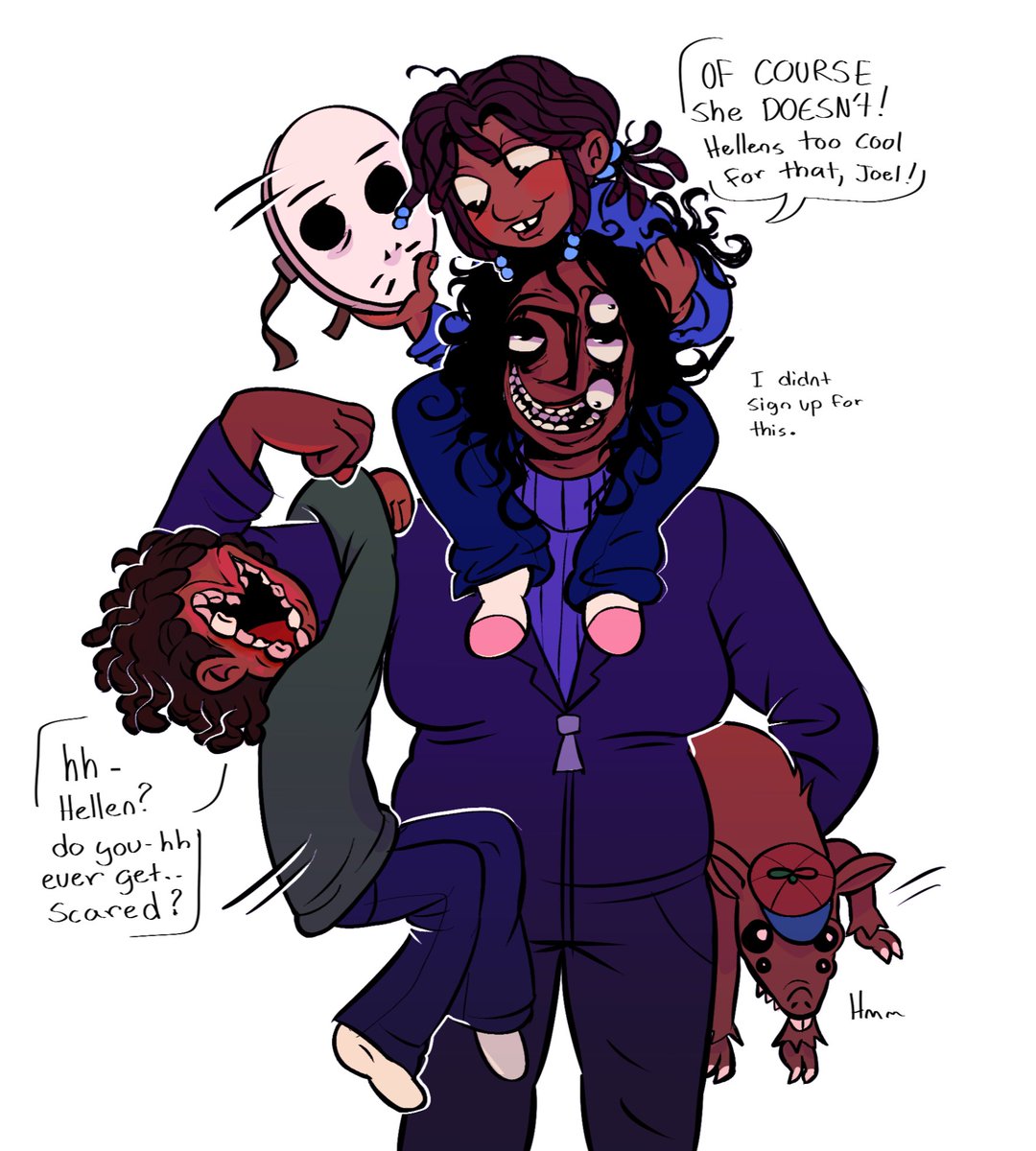 RandomlyF0Z0's tweet image. #lookoutside #Lookoutsidefanart

y'know...Hellen didnt sign up for babysitting...