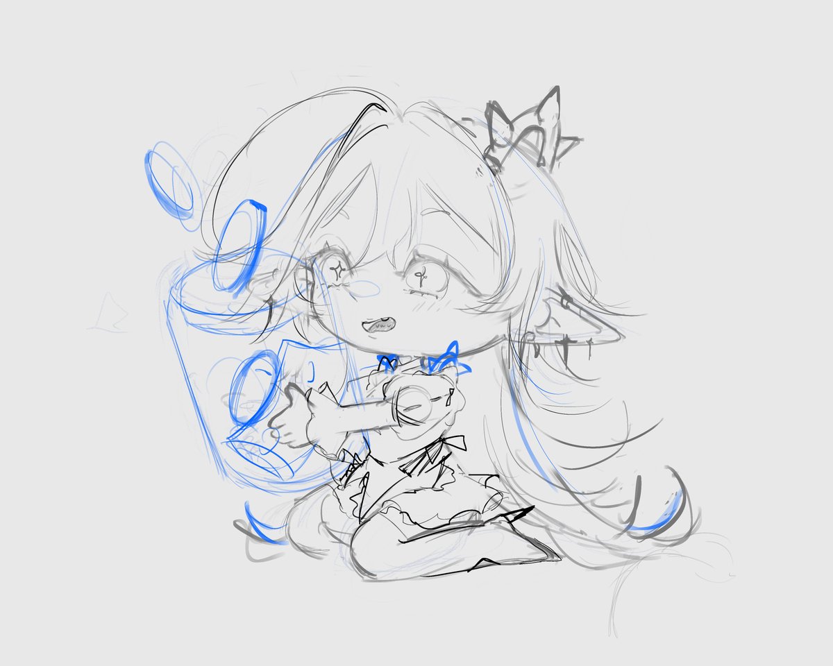 Working on my Twitch panels  >/v/> 💜✨