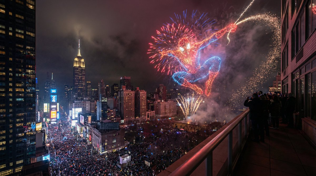 guicastellanos1's tweet image. New Year's is coming, and this prompt by @AllaAisling is amazing!
You can tweak it a little and add your favourite movie in fireworks style.
Prompts in the ALT.