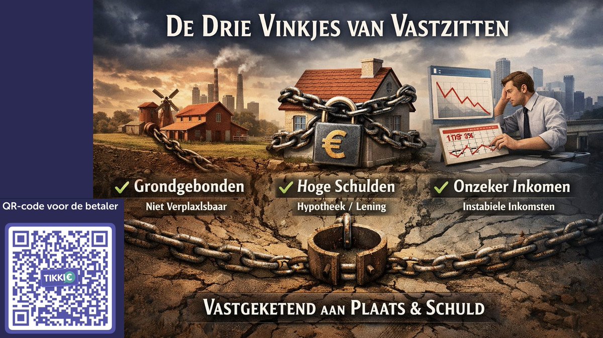 Even off-topic. Een paar ruwe gedachtespinsels ... ...

In discussies over ongelijkheid en bestaanszekerheid missen we vaak het belangrijkste perspectief. Niet opleiding, niet status, maar vastzitten. Bedrijven en mensen die grondgebonden zijn én een hypotheek of grote lening