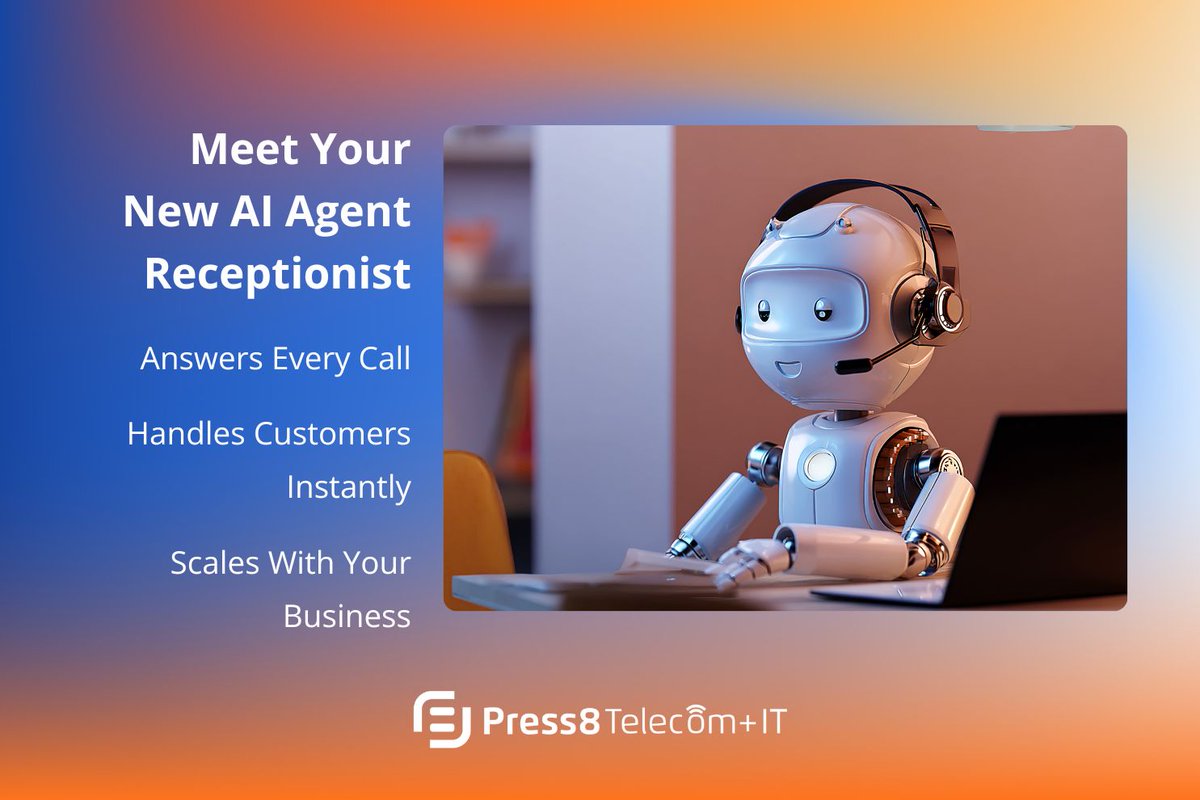 Meet the AI agent receptionist built for modern businesses.

Press8’s #AI answers every call, handles customers instantly, and scales as you grow—so no opportunity slips through the cracks.

Never miss a call. Never miss an opportunity. Press8.com