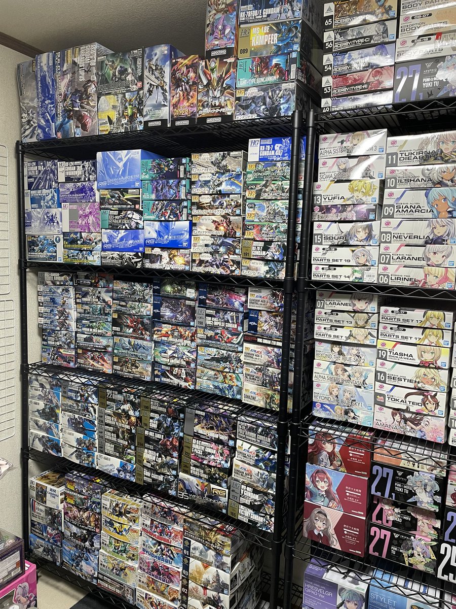 ワイの積み(罪)プラモ。 450個ほど近所の店に売ったけど 某フリマなら3