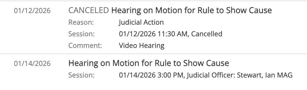 Segi_Lawsuits's tweet photo. 🚨Date Change for the $Segi Chip Ganassi Racing v Edward Sylvan Hearing

Hearing on Motion for Rule to Show Cause: 01/14/2026 3:00 P.M.
Default Judgment: Monetary Award

Judgment: $16,124,531.96

Status:  Active
Signed Date: 08/10/2023
Awarded to: Chip Ganassi Racing, LLC, et al. https://t.co/yEHPnYrcpm