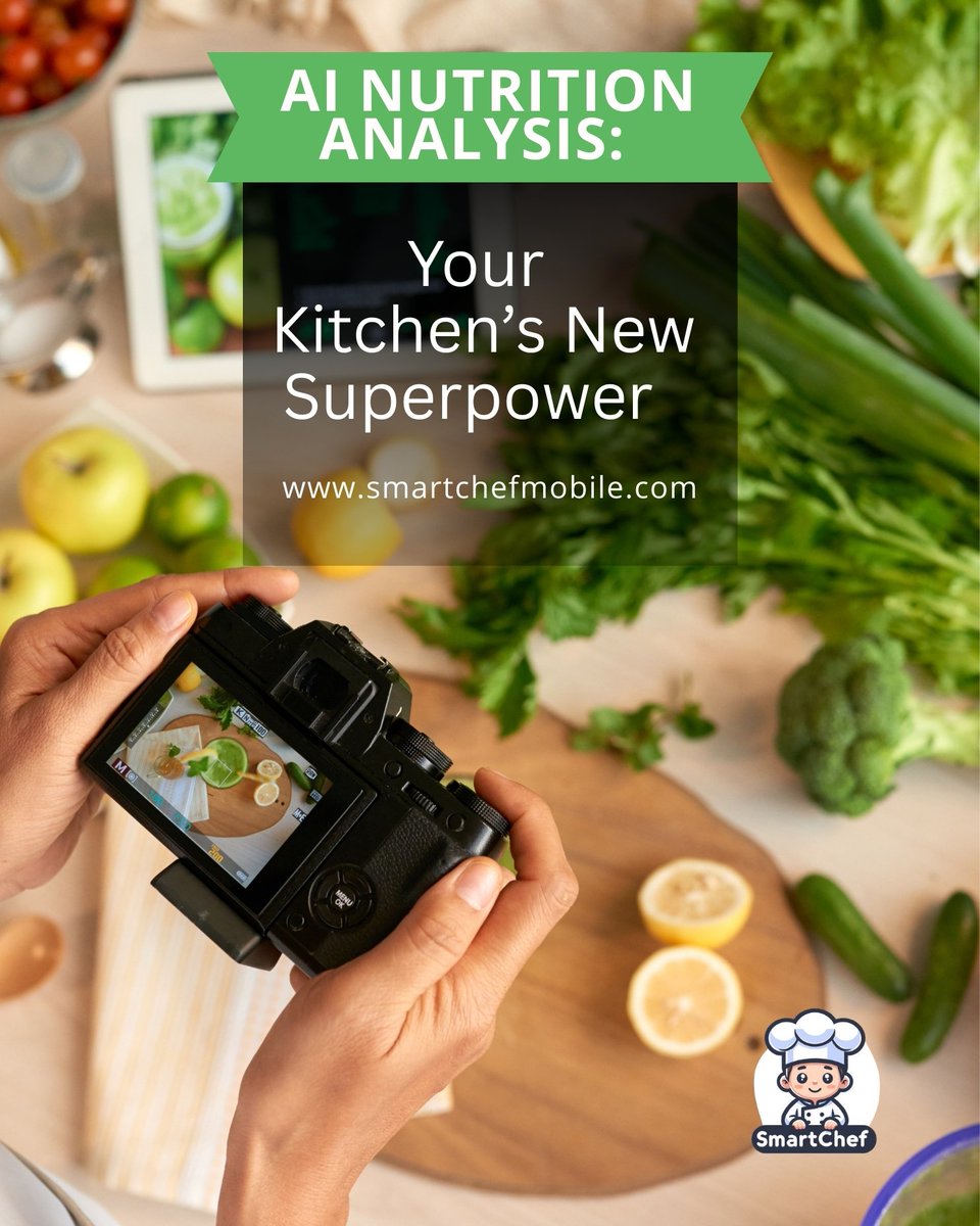 SmartChefApp_01's tweet photo. 🥦 Cook Smart, Eat Smarter with AI Ever wonder exactly what’s in your meals? SmartChef’s AI Nutrition Analysis gives you a complete breakdown of calories, macros, vitamins, and minerals — in seconds!

🌐 https://t.co/0ce2mM3yUI

#NutritionBreakdown #AICooking #HealthyCooking https://t.co/HbCdfBpbbl