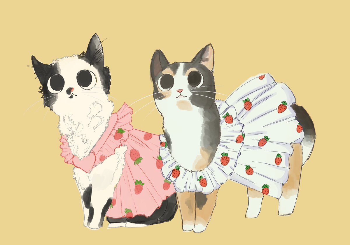 mimillullubi's tweet image. my post popular piece of the year... and ever!! a little fan art i did for @oreoeocat &amp;lt;3 hoping to do more kitty art in the new year!!