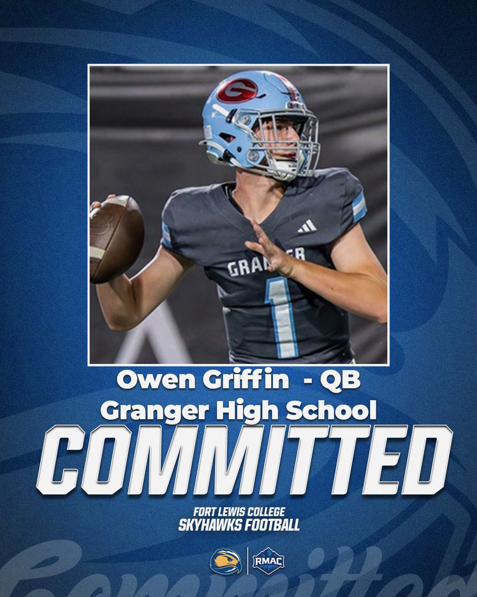 OwenGriffinQB's tweet image. Grateful for an incredible visit and offer to play football at the next level. Ready to work, compete, and grow at Fort Lewis College. @FLCCoach_Cox @coachjmacarthur @FLCCoach_Grinde @FLCFootball 🏈#Skyhawks #ToTheTop
Thankful for the coaches, teammates, and support system that…