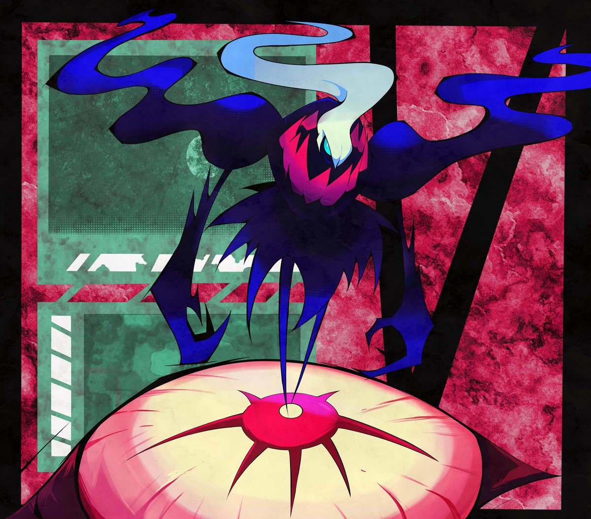 Nerd_ula's tweet image. just a simple darkrai art