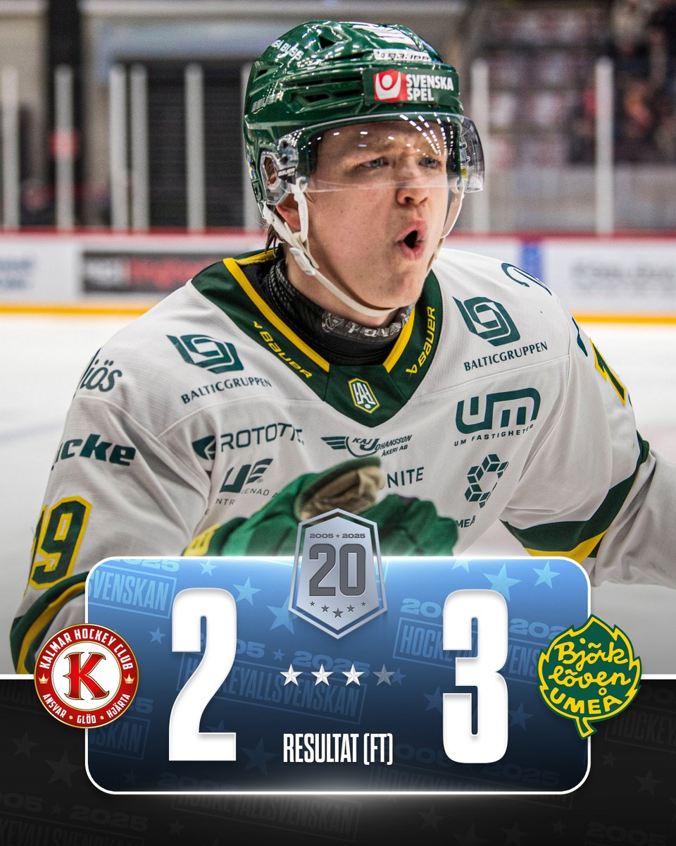 Björklöven vinner mot Kalmar och förlänger bortasviten till ELVA (!) raka matcher 🔥